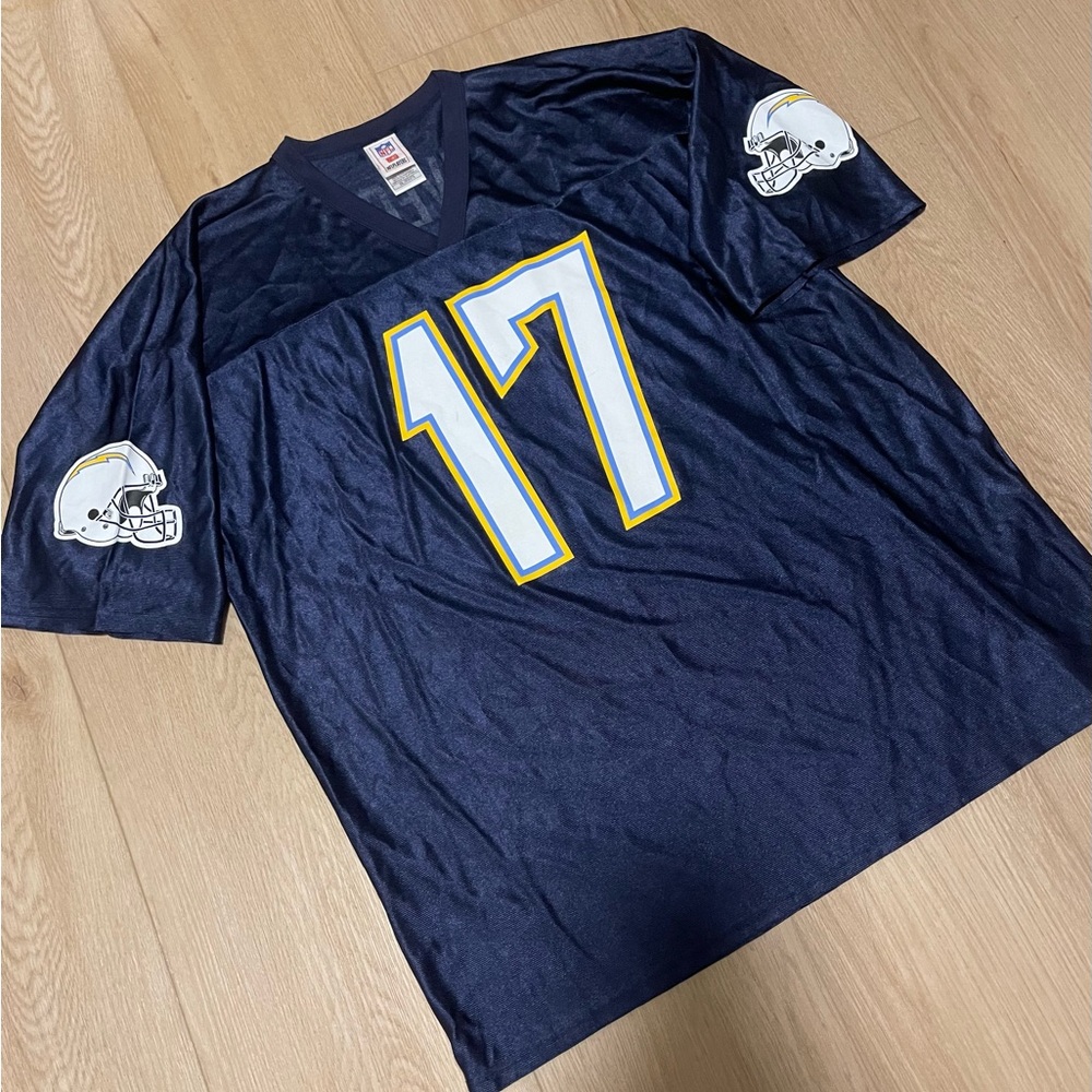 NFL Chargers Phillip Rivers Jersey Dark Blue Size 2XL
